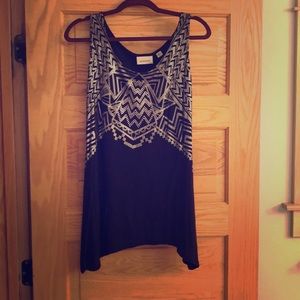 Women’s camisole/sleeveless top black with silver